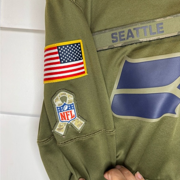 Nike Salute To Service Seattle Seahawks Hoodie Childs size S K1.7 - Picture 4 of 13